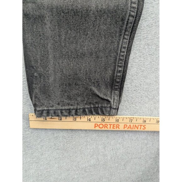 Vintage Levi's 551 Jeans Womens 4 Black Relaxed Fit Tapered Leg Made USA 90s - Picture 8 of 15
